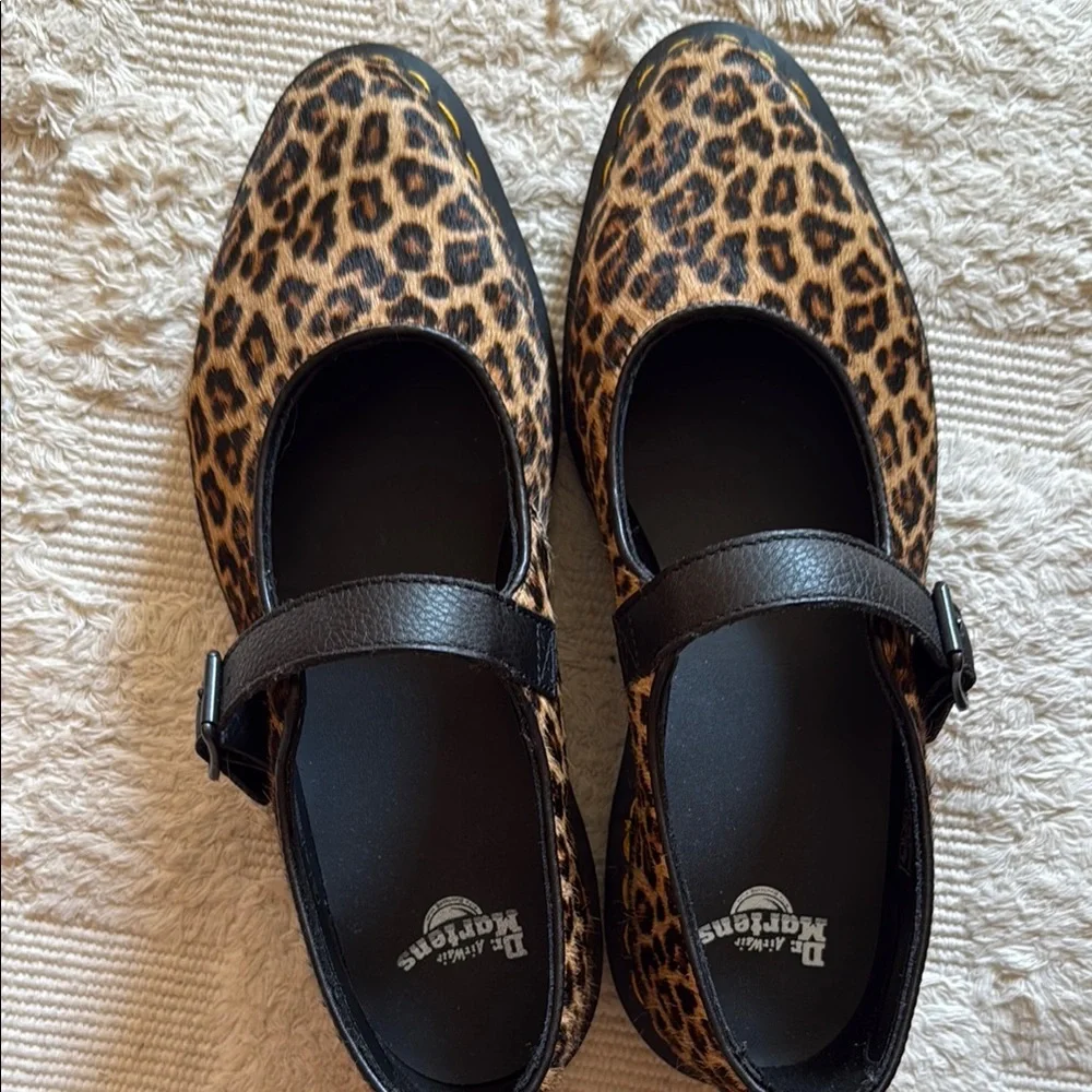 Dr. Martens Elphie Leopard Mary Janes